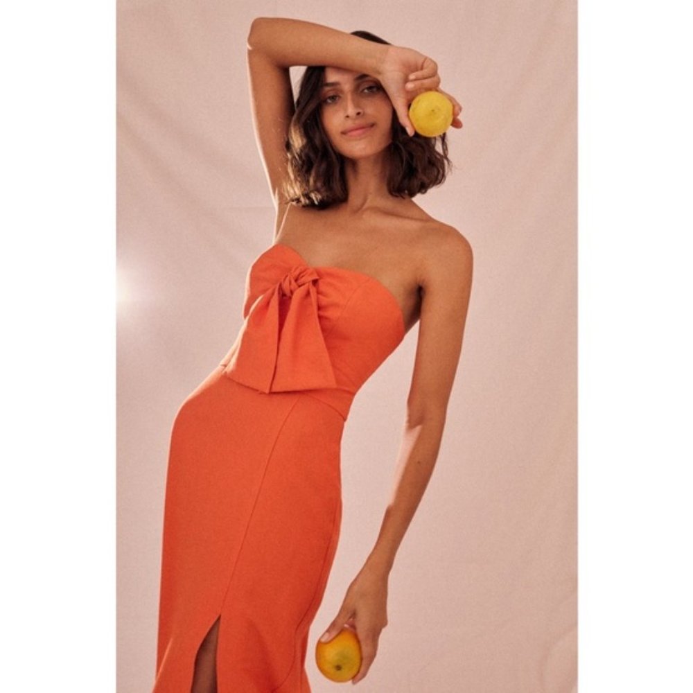 Finders Keepers Chiquita Dress Orange Size S